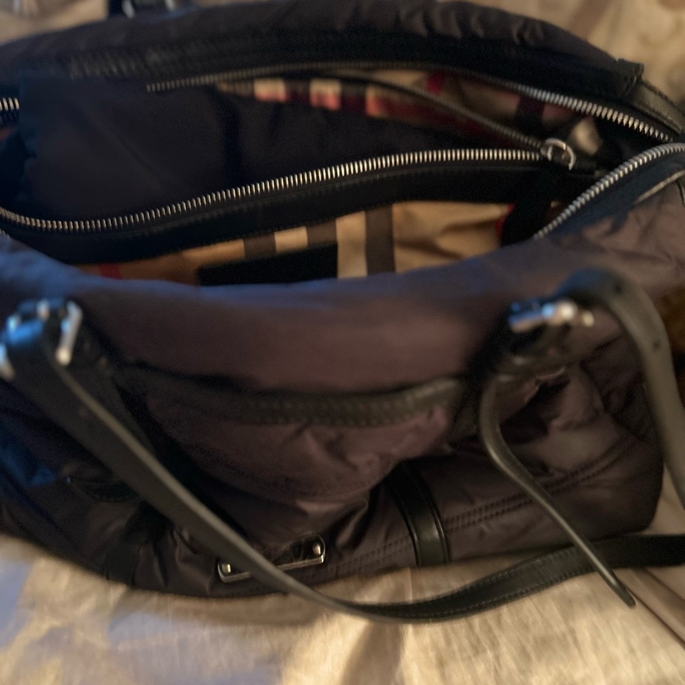 Burberry diaper bag .. used but in great shape ..